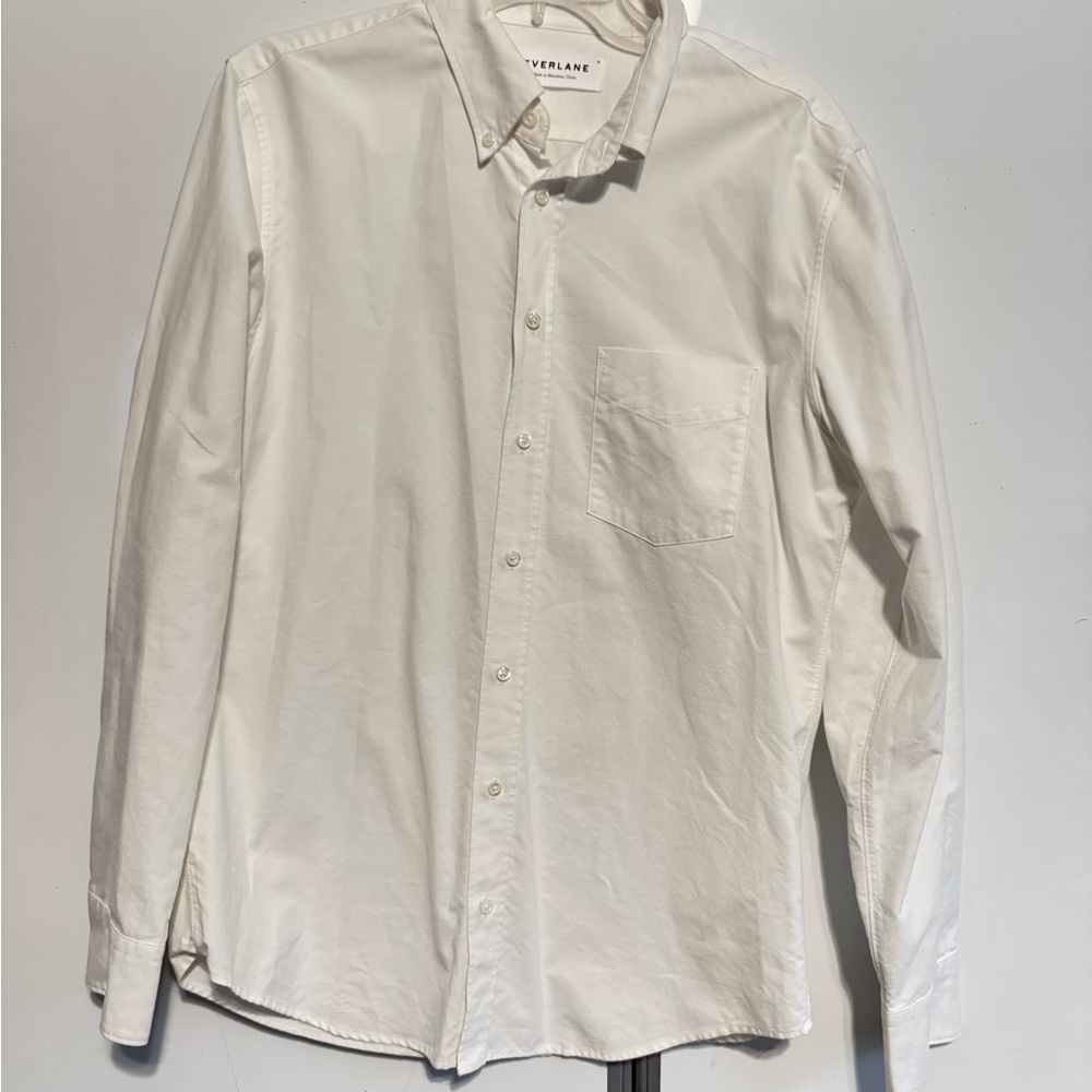 Everlane Men's Classic White Button Down Shirt